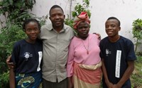 Fr Julaio Mutemba with his family