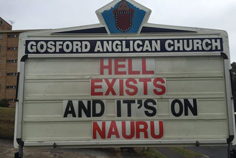 Gosford _sign -hell -exists -Nauru