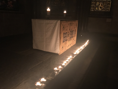 GBD_Candles -left -in -Chapel -Saints -Martyrs -Canterbury -Cathedral -Primates -Meeting -Oct 2017