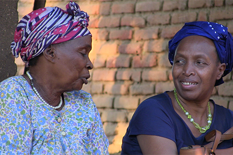 Cristiano -Barbarossa _Mathilde -Nkwirikiye -and -grandmother -of -St -Timothy -Scholarship -winner -Malawi -May 2018_460x 307