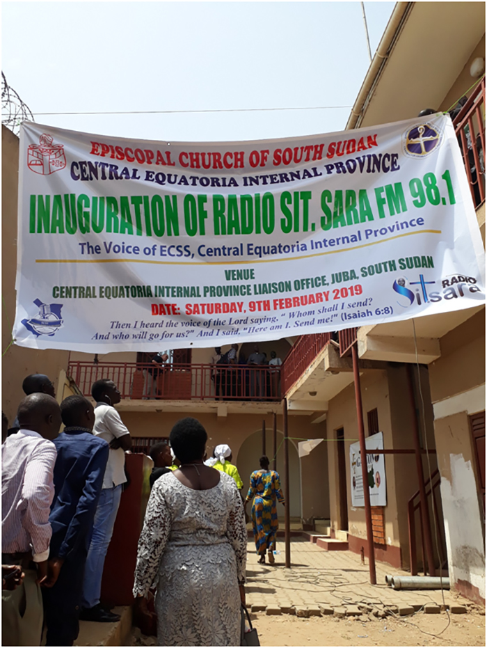 Kenyi -Dube _Sit -Sarah -Radio -Station -launch -Juba -Feb 2019_700x 931
