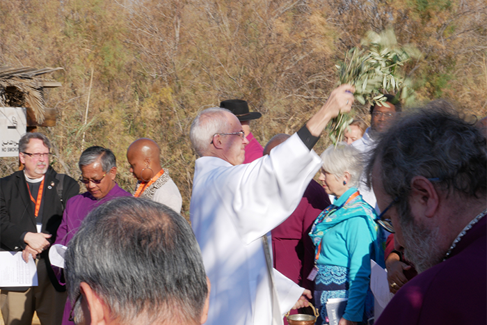 The Archbishop Of Canterbury Blesses The Primates With Water Taken The River Jordan