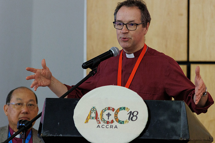 Bishop Graham Tomlin addresses members of the Anglican Consultative Council
