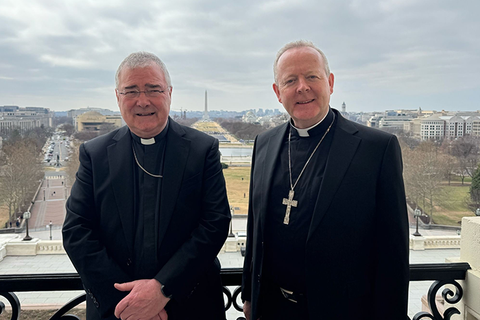 The Archbishops of Armagh, The Most Revd Archbishop John McDowell (left) and The Most Revd Eamon Martin (right) during their visit to Washington DC