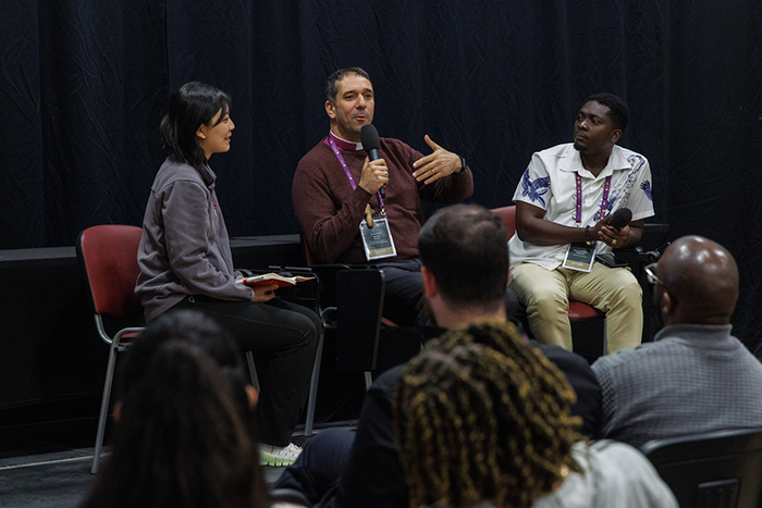 The Most Revd Hosam Naoum, The Episcopal Church in Jerusalem and the Middle East in conversation with members of the Anglican Communion Youth Network