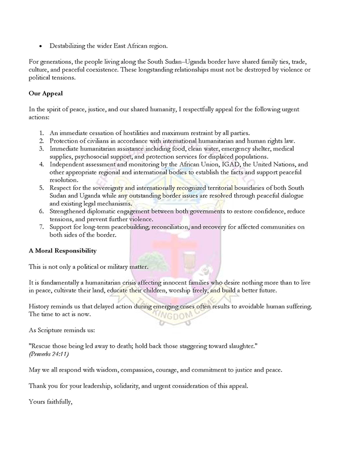 URGENT APPEAL FOR IMMEDIATE ACTION TO PROTECT CIVILIANS, UPHOLD SOVEREIGNTY, AND PREVENT FURTHER ESCALATION_Page _3_700